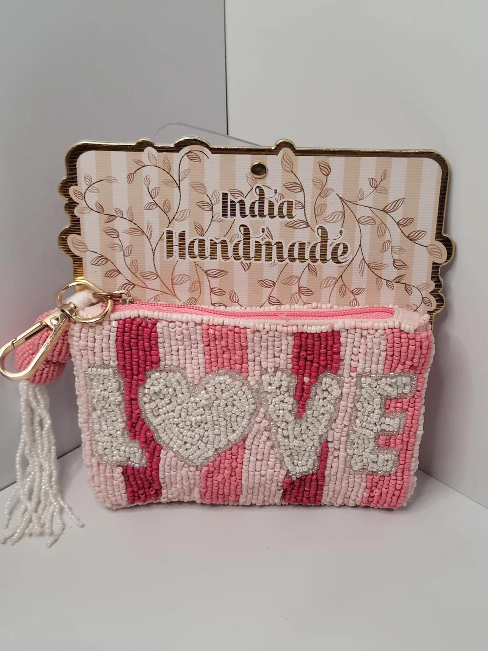 👉✨️ Made In India Handmade Pink Beaded 